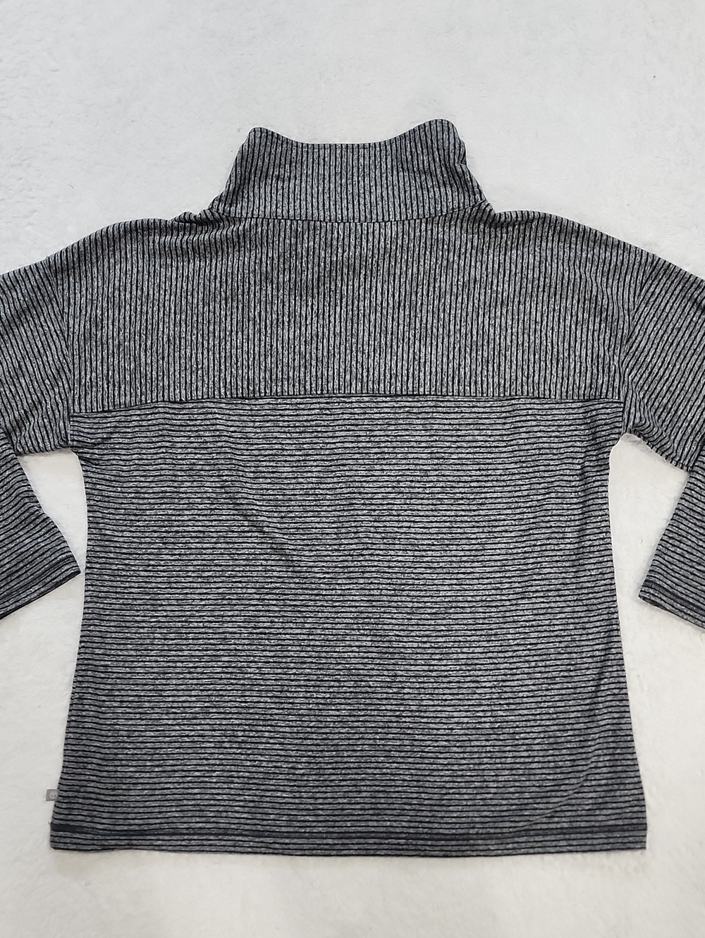 T By Talbots Long Sleeve Striped Cowlneck Sweatshirt Top - Picture 5 of 7
